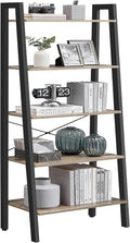 VASAGLE Ladder Shelf, 5-Tier Bookshelf, Storage Rack, Bookcase by VASAGLEbySONGMICSHOME