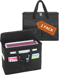 Qozary 2 Pack File Folder Organizer Box-Hanging File Tote Bag by Qozary