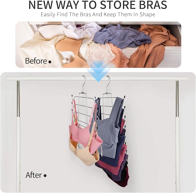 4 Pack Tank Top Hanger, Bra Organizer - Image 2