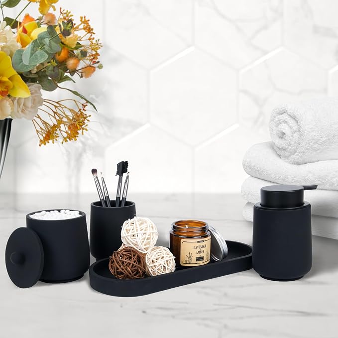 Black Bathroom Accessories Set - Image 6
