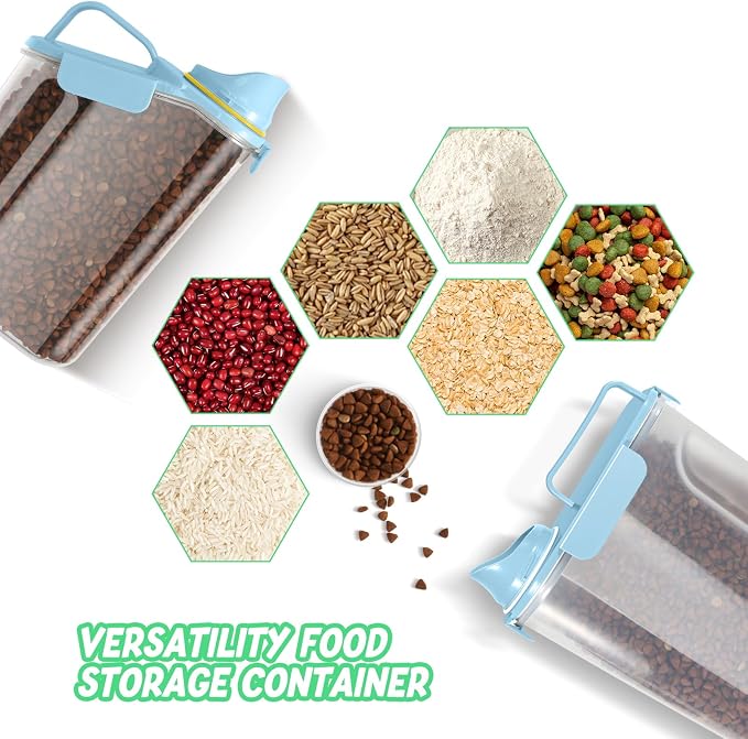Dog Food Storage Container, Upgraded Large Nozzle BPA-free, 3-5 LBS Plastic Pet - Image 7