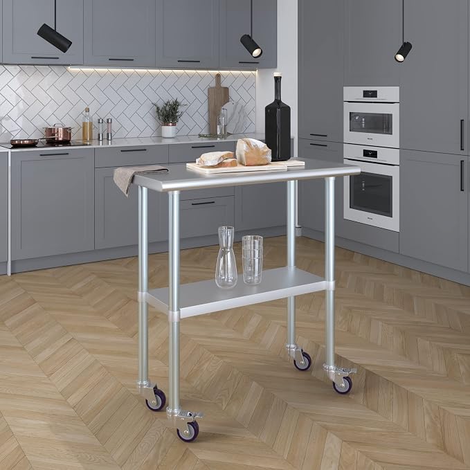 AmGood 36" Long x 18" Deep Stainless Steel Table - Image 7