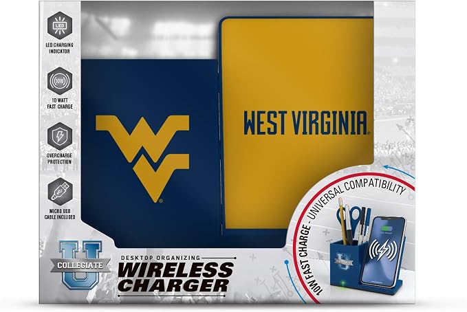 SOAR NCAA Unisex Cell Phone Wireless Charging Stand and Desktop Organizer - Image 3