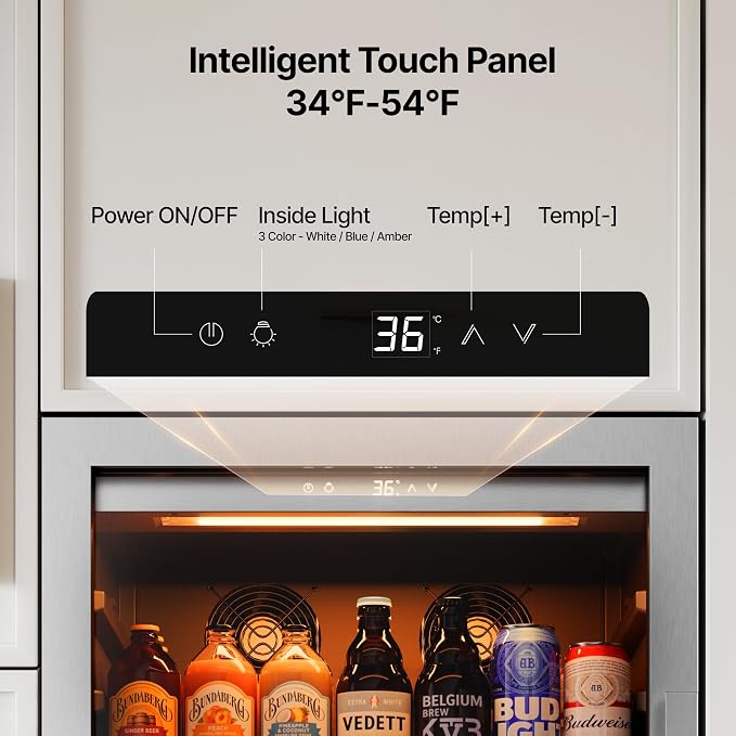 Ca'Lefort Beverage-Refrigerator 48 Inch, Tall Beverage Fridge Cellars Large Bar - Image 2