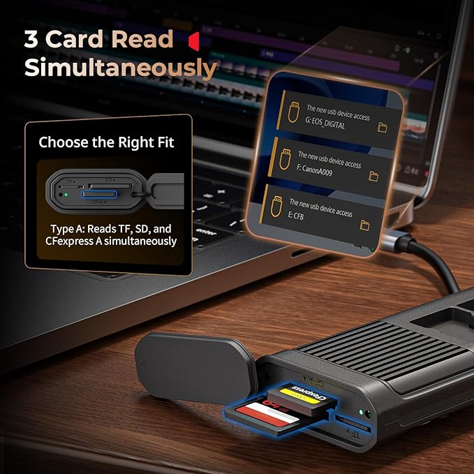 SmallRig Multifunctional Card Reader & Card Holder, - Image 4