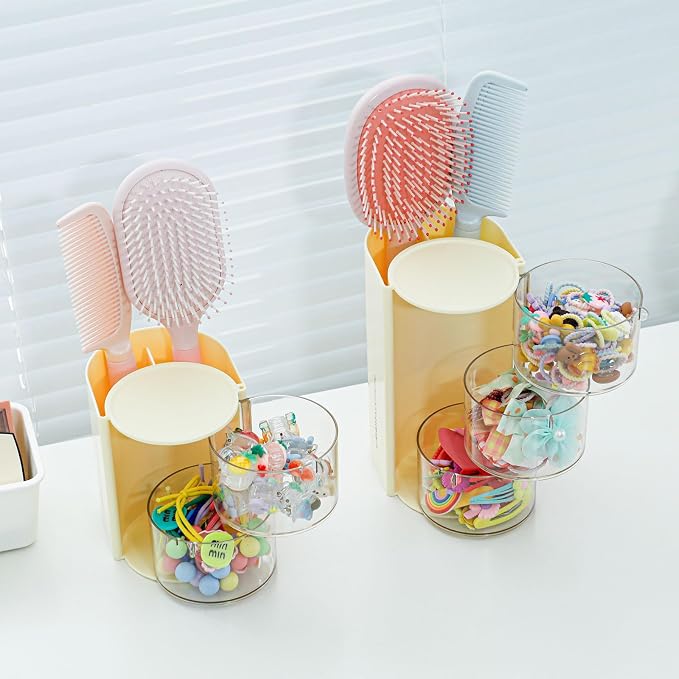 FABROK 2-Layer Clear Hair Accessories Organizer - Image 6