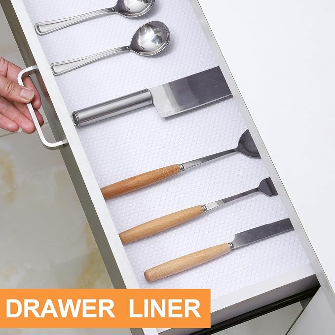 FLPMIX Shelf Liner for Kitchen Cabinets 12 inch Wide - Image 3