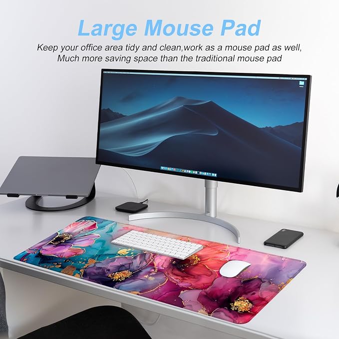 Floral Mouse Pad XXL – Large Desk Mat - Image 4