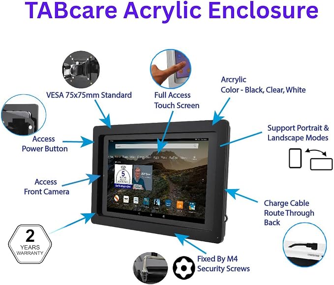 TABcare Anti-Theft Acrylic VESA Enclosure - Image 7