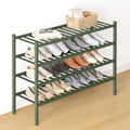 Smiry Bamboo Shoe Rack for Closet, 4 Tier Long Wooden Stackable Shoe Organizer by Smiry
