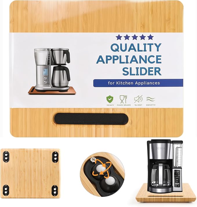 Fullin 360°Appliance Slider, Bamboo Sliding Tray by Fullinofficial