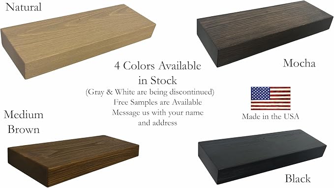 joelsantiques 42 Inch Wooden Floating Shelves - Image 5