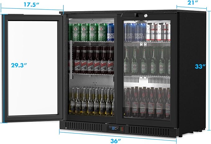 Coolski Back Bar Cooler Commercial Undercounter Refrigerator - Image 3