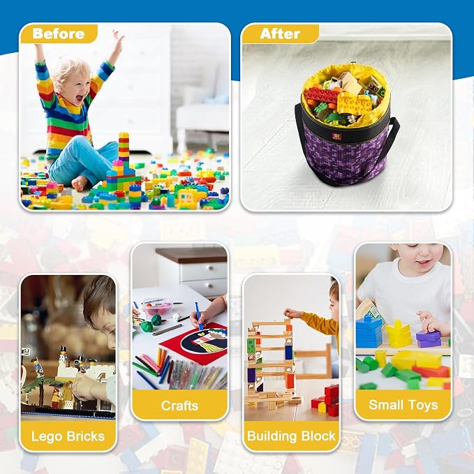 Toy Storage Organizer Basket Bag - Image 5