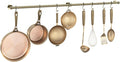ROTHLEY Hanging Pot Rack Hanger: 39.4 Inch Stainless Steel Pot and Pan Hanger by ROTHLEY