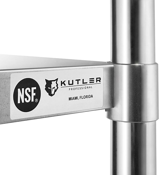 KUTLER Stainless Steel Table 24 x 18 Inches, NSF Heavy Duty Commercial Kitchen - Image 6