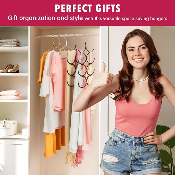 DOIOWN Tank Top Hanger, 2 Pack Space Saving Hangers Bra Camisole Hanger - Image 7