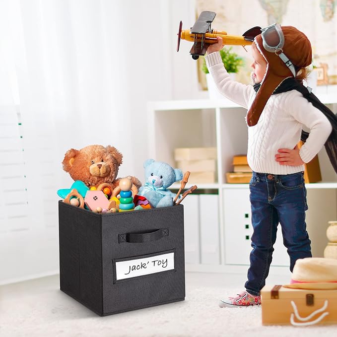 artsdi 11 Inch Storage Cube, Storage bin, cube storage Foldable Fabric Cube - Image 5