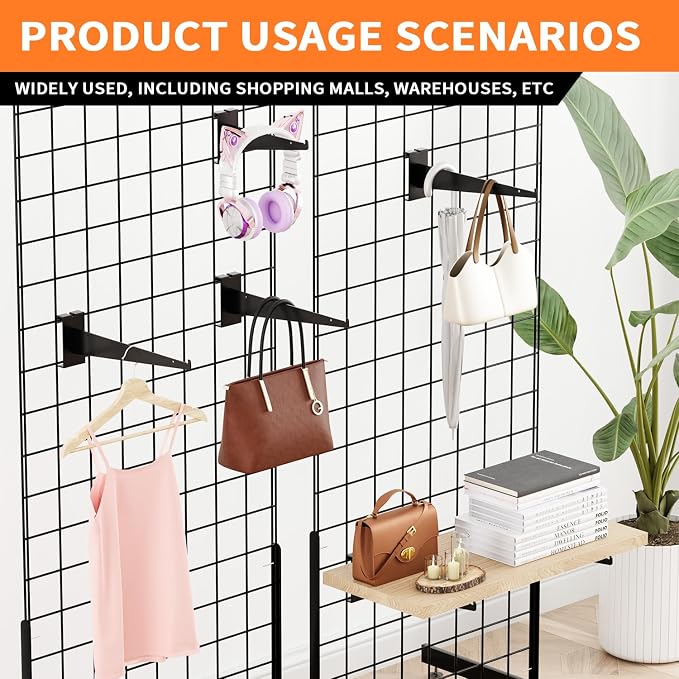 8" Grid Wall Knife Holder Brackets, Grid Wall Accessories - Image 5
