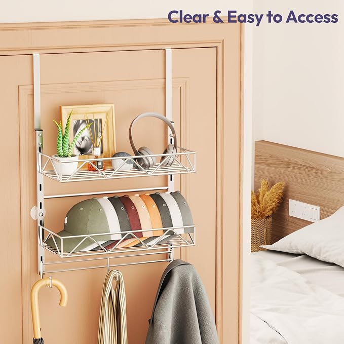 SWTYMIKI Over Door Hat Organizer - Image 7