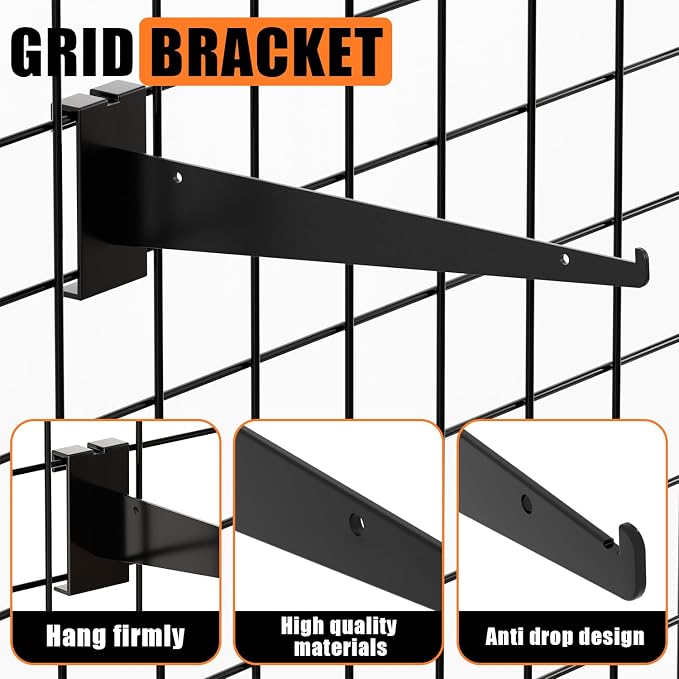 8" Grid Wall Knife Holder Brackets, Grid Wall Accessories - Image 6