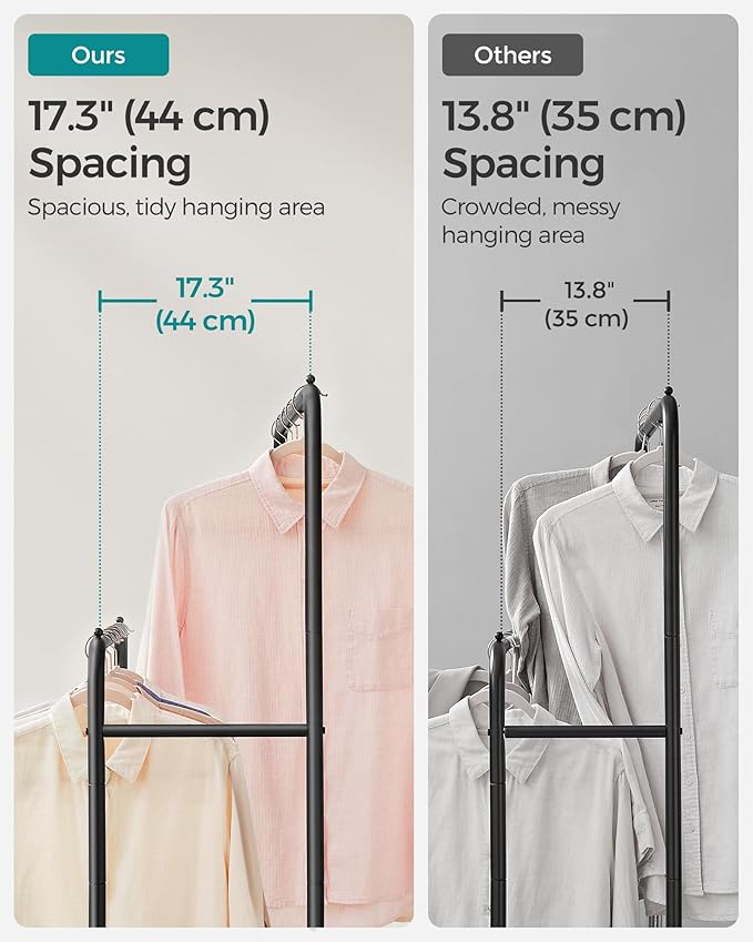 SONGMICS Double Rods Clothes Rack - Image 4