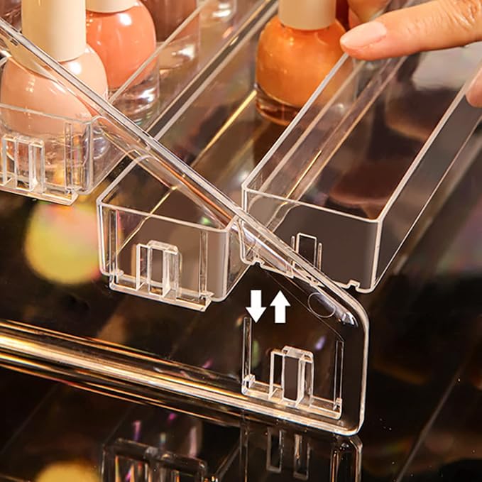 5 Tier Nail Polish Organizer Holder | Multi-Purpose Storage Rack - Image 4
