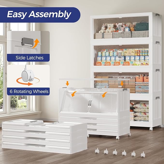 720QT Extra Large Stackable Storage Bins - Image 6