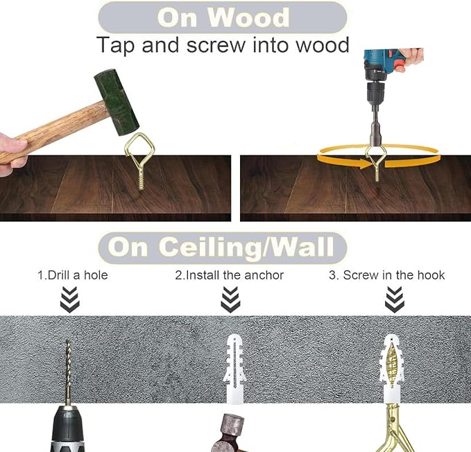 20PCS Eye Screw Hooks for Hanging Heavy Duty - Image 5