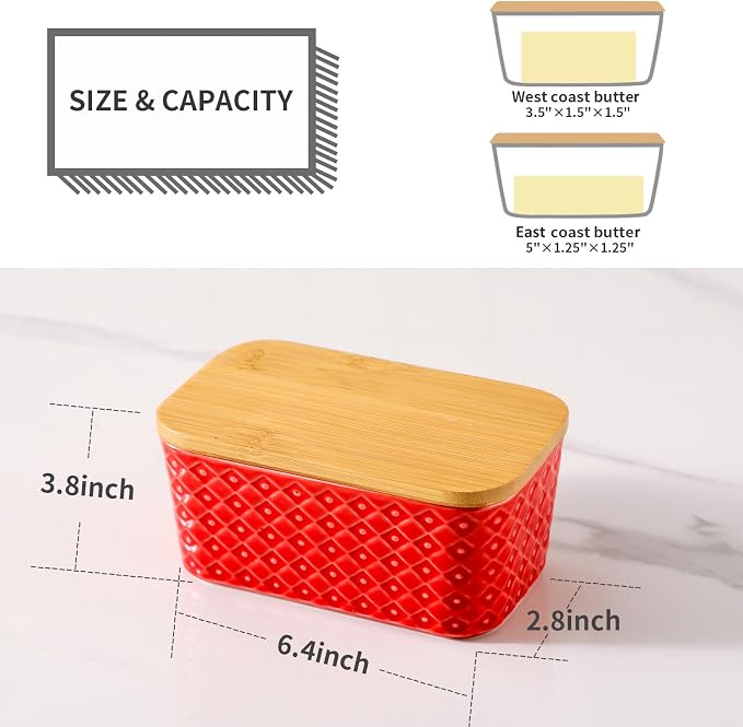 Hasense Ceramic Butter Dish - Image 3