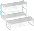 Expandable Shoe Rack Stackable Metal Pantry Storage Shelves Stand Adjustable by Goodqualityproducts