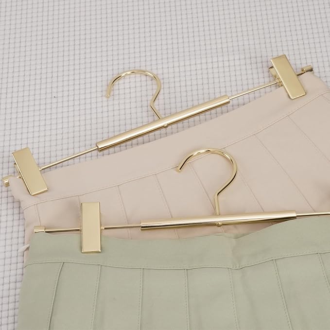 VWV 10-Pack Adjustable Women's Skirt and Pants Hangers, Space-Saving, Suitable - Image 7