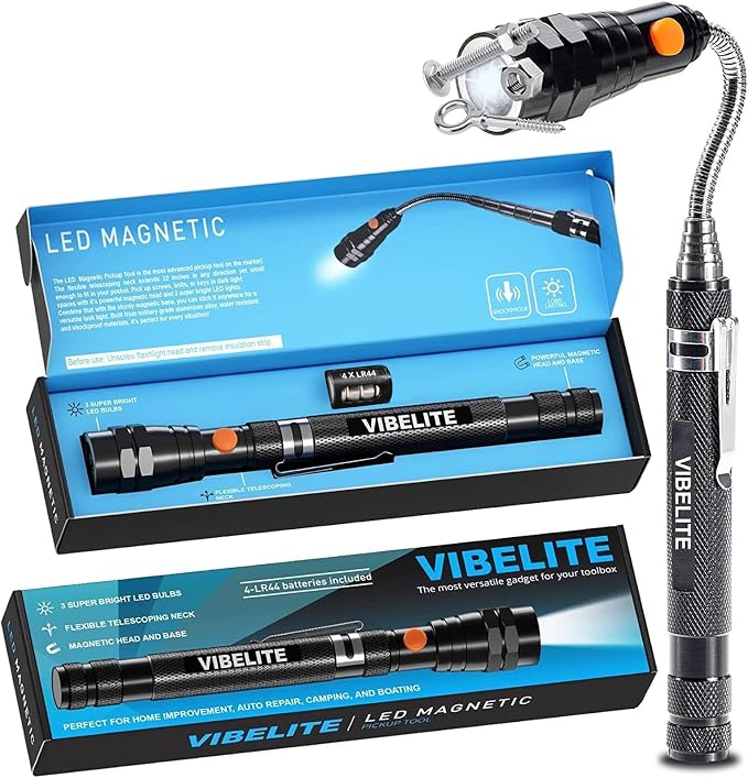 VIBELITE Extendable Magnetic Flashlight by VIBELITE