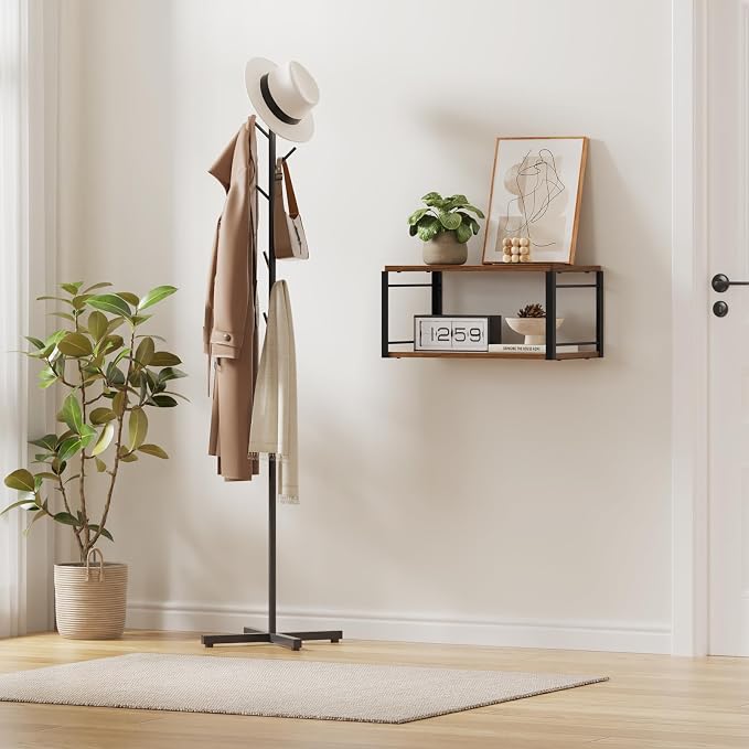 Floating Nightstand, Wood Bedside Shelf Wall Mounted Nightstand, Floating - Image 7