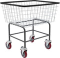 Steel Wire Laundry Cart, Wire Laundry Basket Cart by Unknown