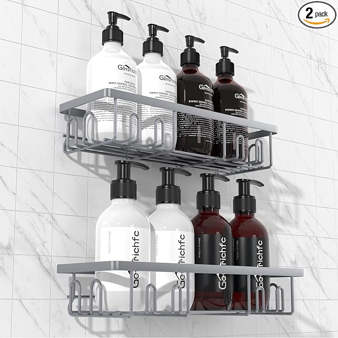 2025 New Adhesive Shower Caddy, Shower Shelves by QualityHomeLife
