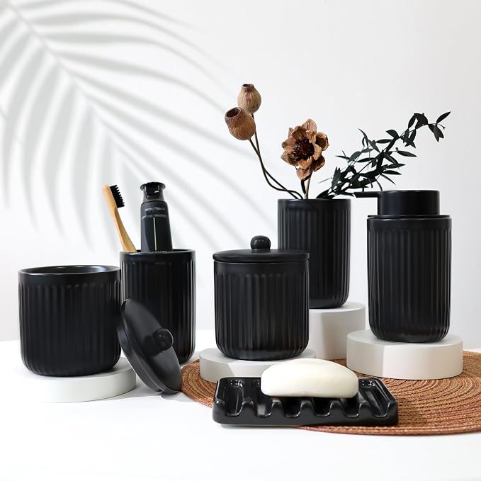 BosilunLife Ceramic Bathroom Accessories Set - Image 8