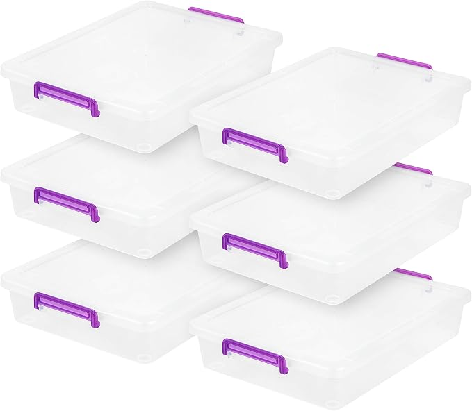 IRIS USA 6 Qt. Plastic Craft Storage Container Bins by IRISUSA