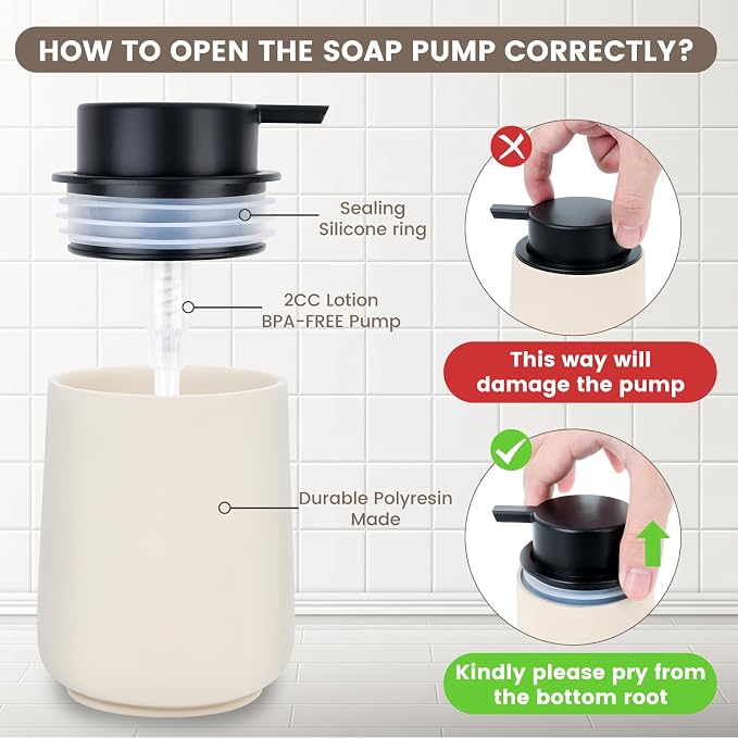 Beige Bathroom Accessories Set - Image 7
