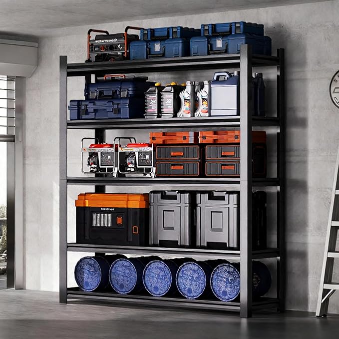 72"H Garage Shelving Units Storage Metal Shelves 2000LBS Heavy Duty Shelving - Image 2