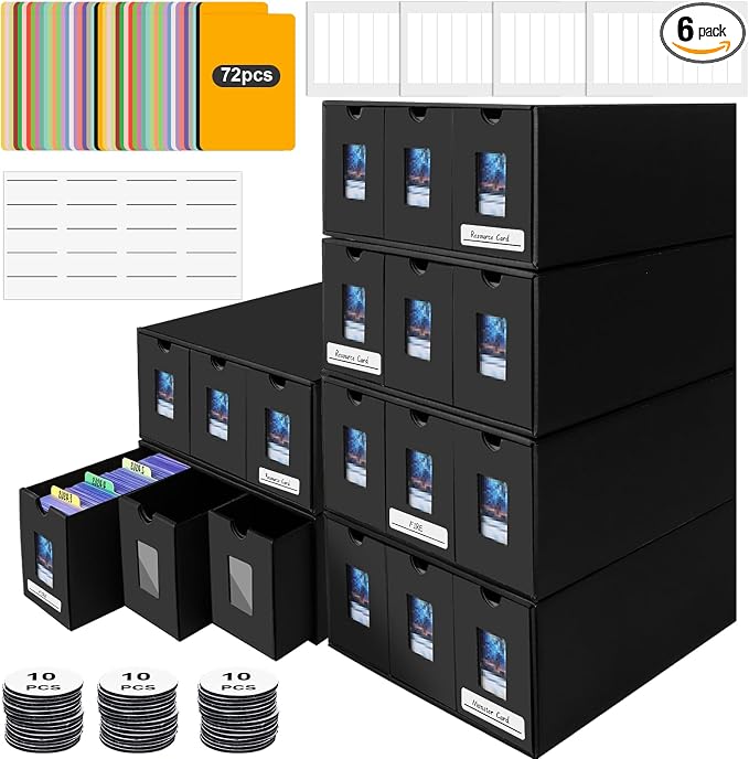 10800+ Card Storage Box, 2000+ Toploader Storage Box by aopule