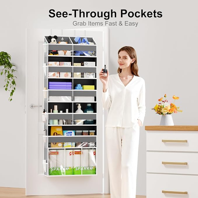 Over The Door Organizer 6-Tier Hanging Storage - Image 4