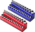 1/4 Inch Magnetic Socket Organizer, Holds 52 Pcs Standard and Deep Size Sockets by NOEAIKE