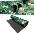Cute Cat Mouse Pad Large Gaming Desk Mat by THISFIND
