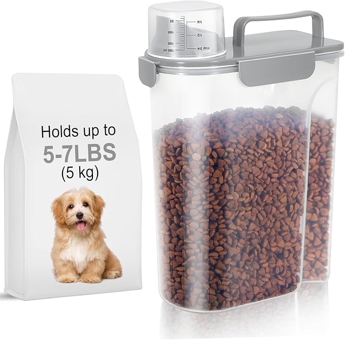 5-7Lbs Dog Cat Food Storage Container by LEAWALK