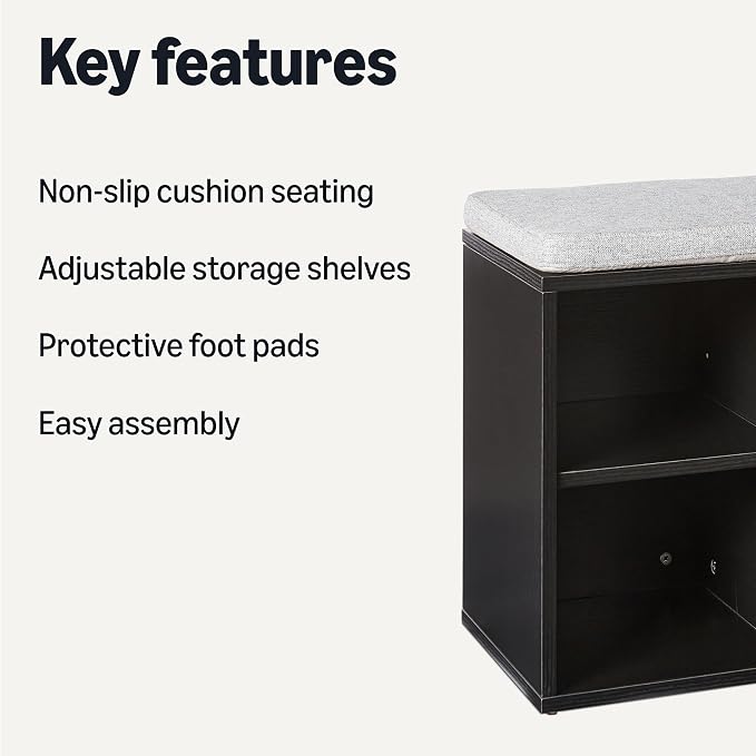 Amazon Basics Shoe Storage Bench - Image 3