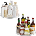 2 Pack Lazy Susan Organizer Turntable, Round Non-Skid Refrigerator Lazy Susan by Lulltou