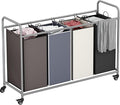 Laundry Sorter 4 Section Hamper Sorter by LINZINAR