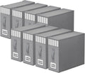 8 Pack Bed Sheet Closet Organizers and Storage, Sturdy Foldable Storage by StorageTastic