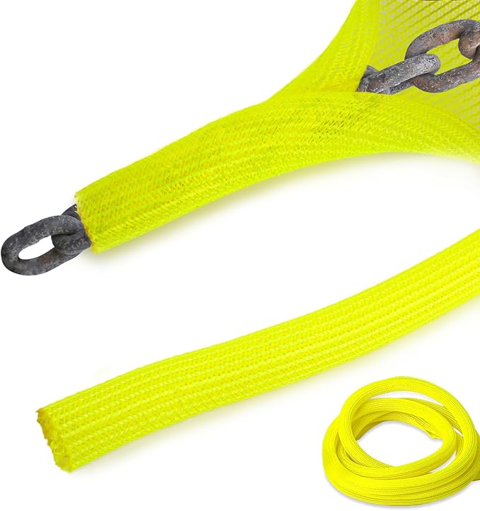 10 Ft High Visibility Chain Cover Kit High Visibility Yellow Cover Safety by WANGDEFA